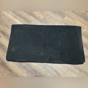 Horse Tack - Black Woven Western Saddle Blanket